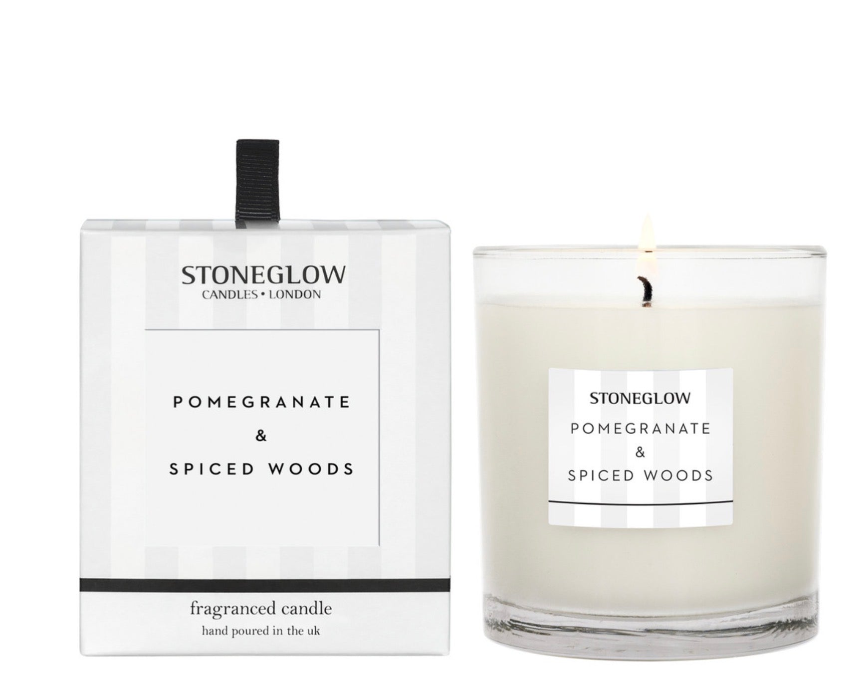 Stoneglow Modern Classics - Pomegranate & Spiced Woods Scented Candle Boxed Tumbler