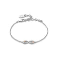Cloagu Tree of Life Sterling Silver Infinity Bracelet with Topaz