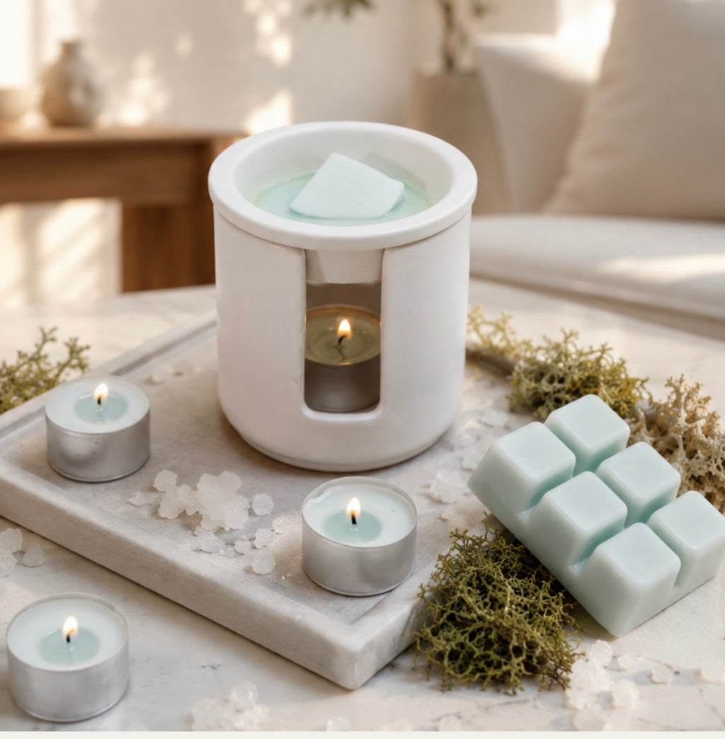 Stoneglow Modern Classics - Ceramic Wax Melter White (90 x 100mm)