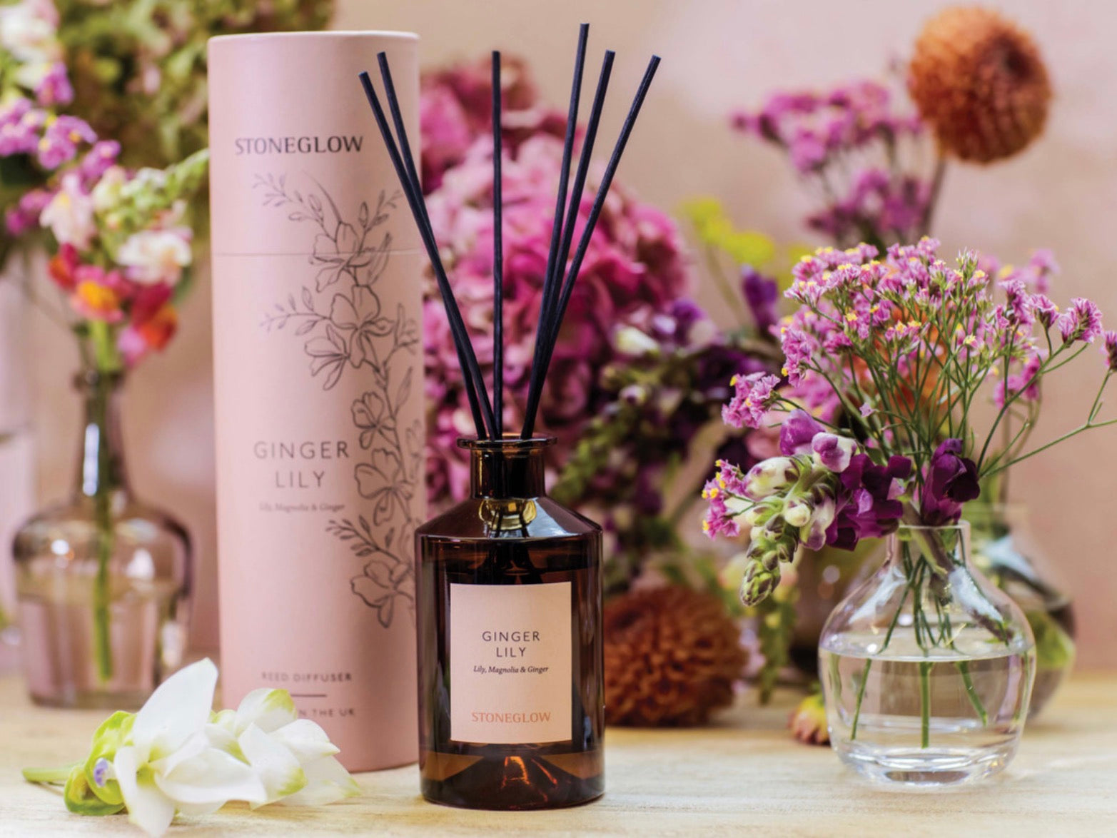 Stoneglow The Walled Garden Ginger Lily Scented Reed Diffuser 160ml