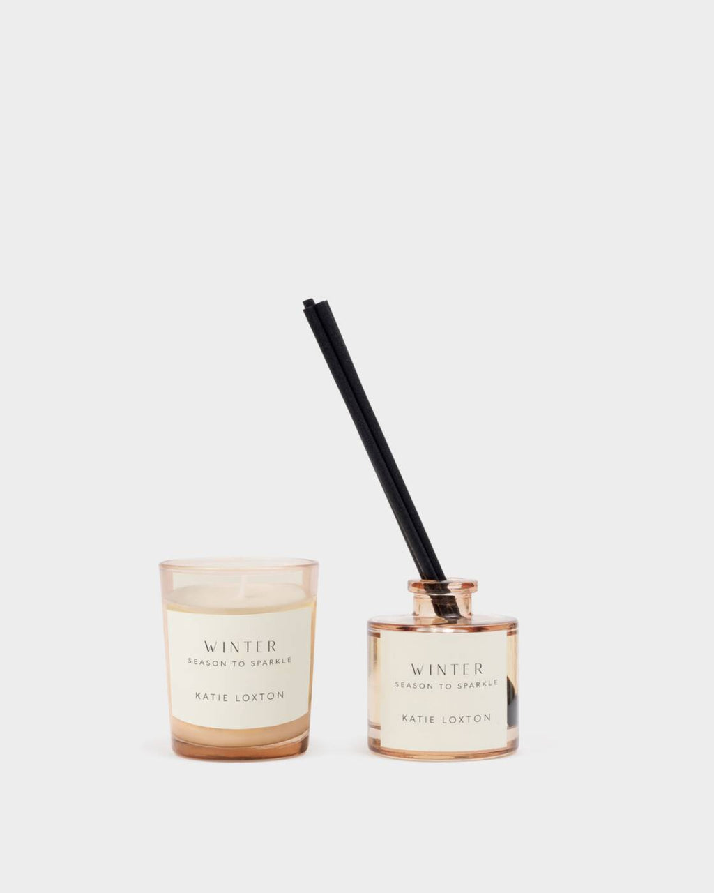Katie Loxton Mini Votive And Mini Reed Diffuser Gift Set Winter Wishes Frosted Pine And Cedarwood