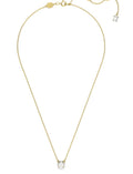 Constilla pendant Round Cut White Gold Tone Plated