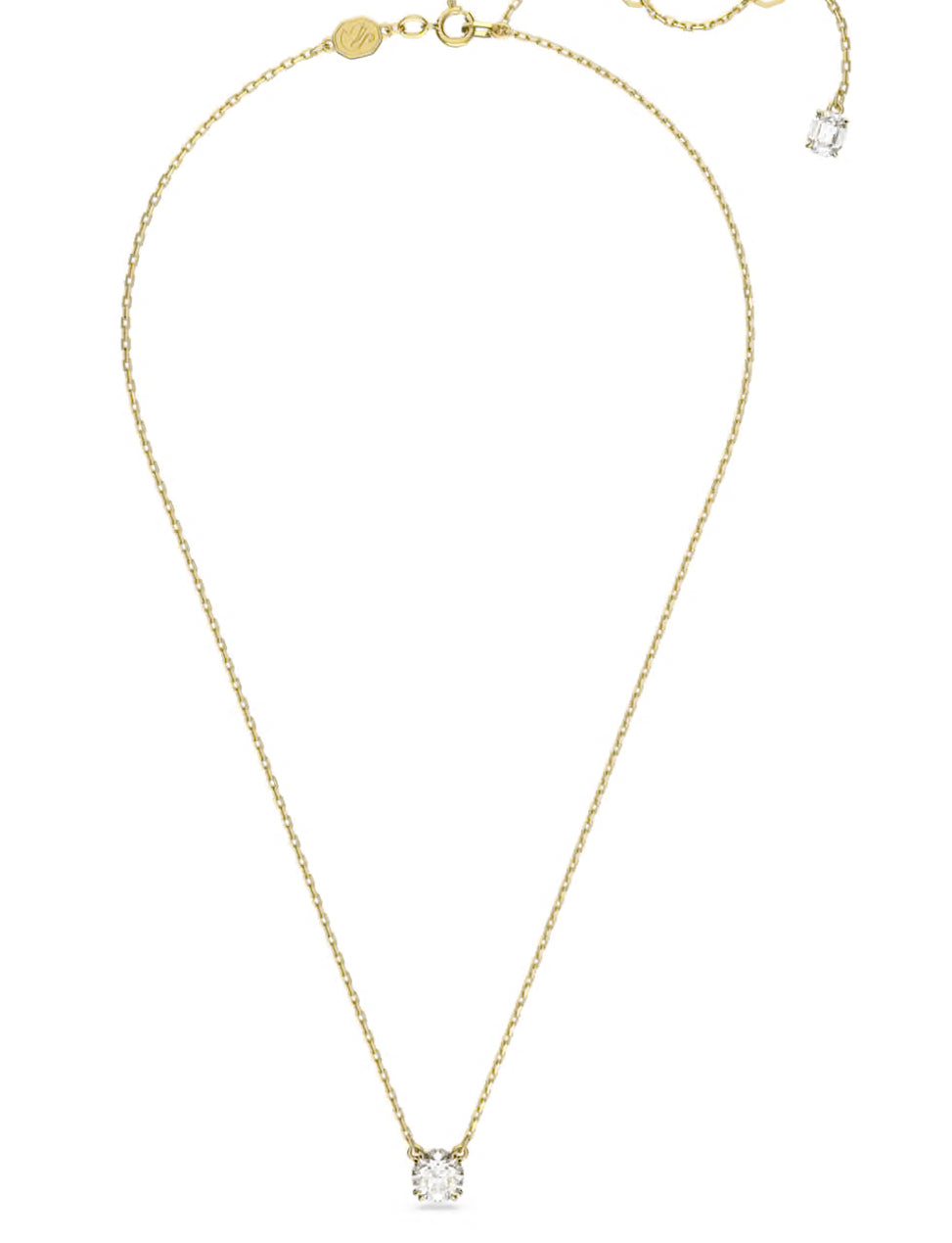 Constilla pendant Round Cut White Gold Tone Plated