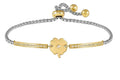 Nomination Milleluci Gold Plated Steel And Zirconia Four Leaf Clover Bracelet 028018/006