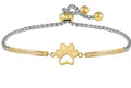 Nomination Milleluci Gold Plated Steel And Zirconia Dog Footprint Bracelet 028018/013
