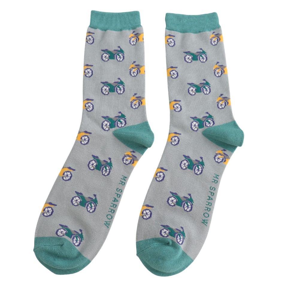Mr Sparrow Men’s Matchbox Socks Motorbikes