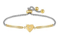Nomination Milleluci Gold Plated Steel And Zirconia Heart Bracelet 028018/022