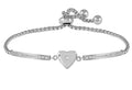Nomination Milleluci Stainless Steel And Zirconia Heart Bracelet 028016/013