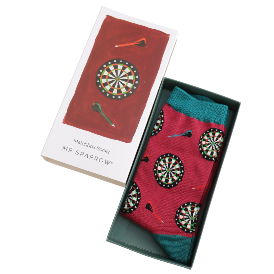 Mr Sparrow Mens Matchbox Socks Dart Boards