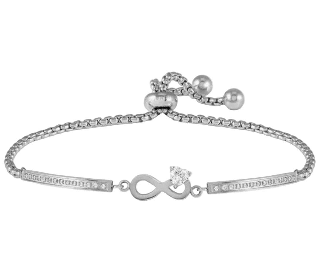 Nomination Milleluci Stainless Steel And Zirconia Infinity Bracelet 028019/024