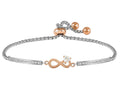Nomination Milleluci Rose Plated Steel And Zirconia Infinity Bracelet 028020/024
