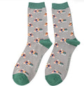 Mr Sparrow Trains Socks Grey