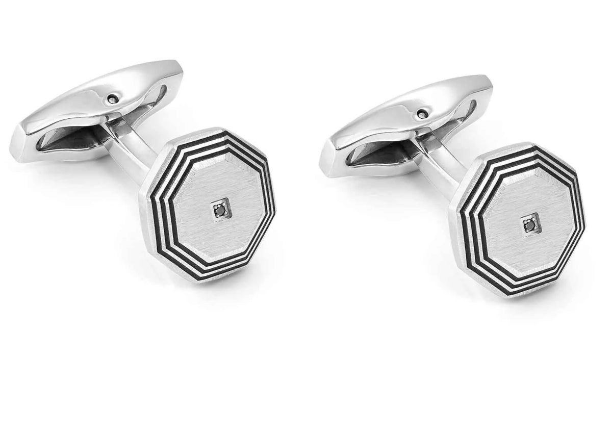 Nomination STRONG DIAMOND OCTAGONAL CUFFLINKS 028347/064
