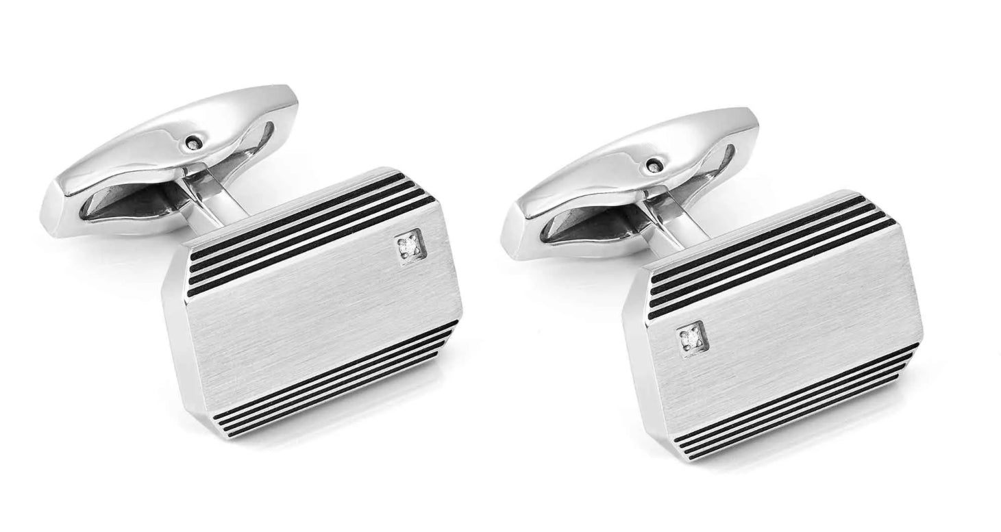 Nomination STRONG DIAMOND RECTANGULAR CUFFLINKS 028347/065