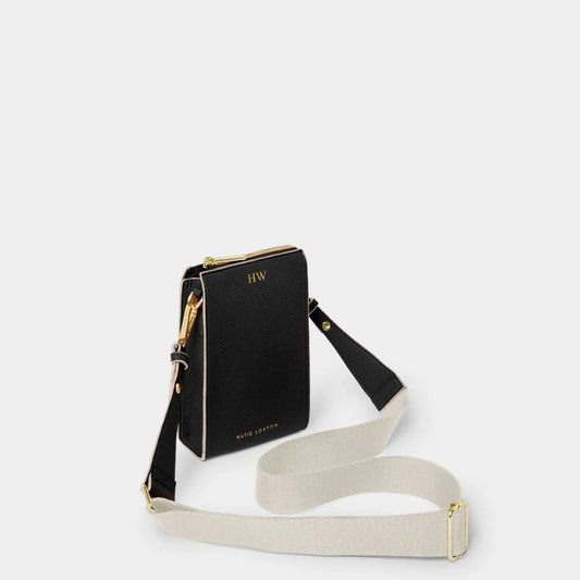 Katie Loxton Lana Slim Crossbody Bag Black/Light Sand
