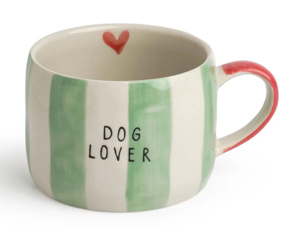 Bellybutton Designs Dig Lover Green Stripe Mug