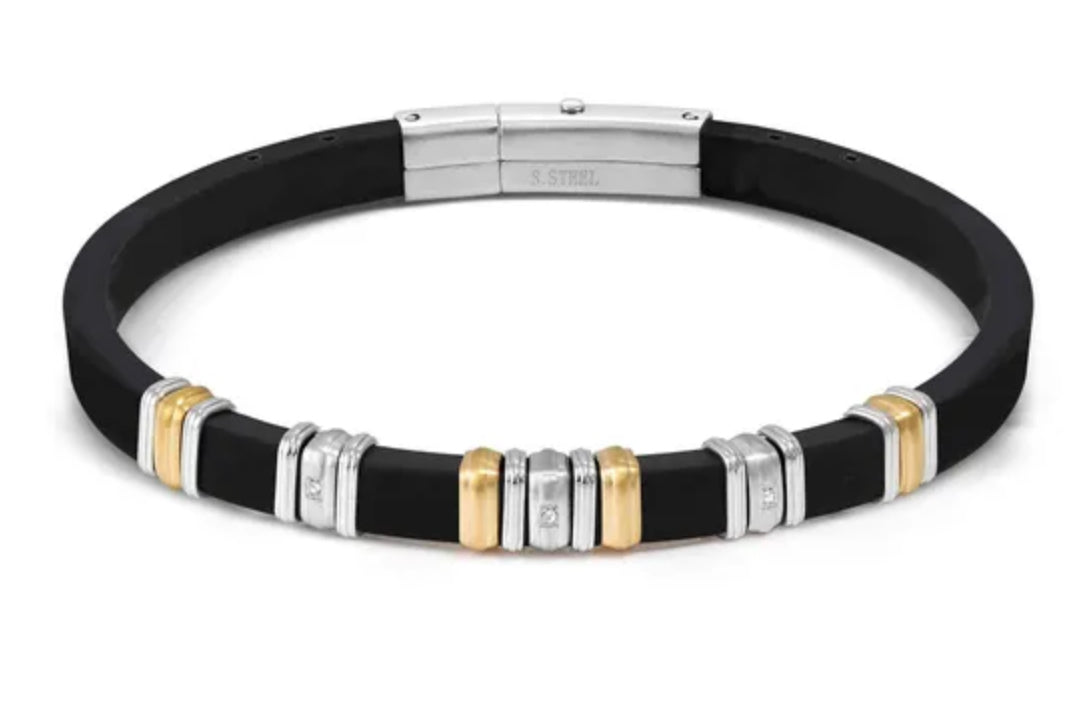 Nomination City Energy Ed Bracelet Steel White Cz With Yellow 028821/057