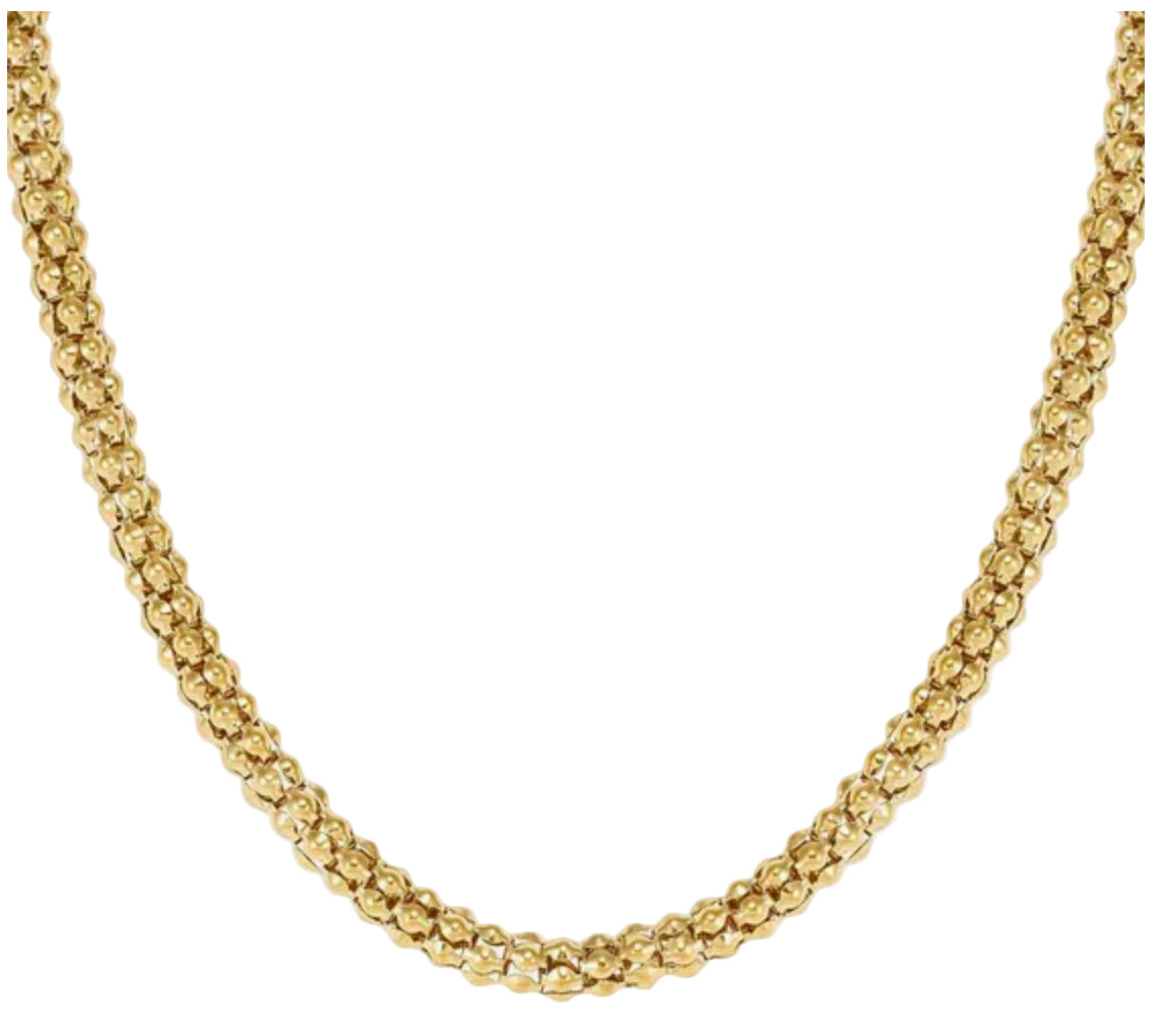 Nomination Ecclettica Gold Plated Steel Short Popcorn Chain Necklace 134308/012