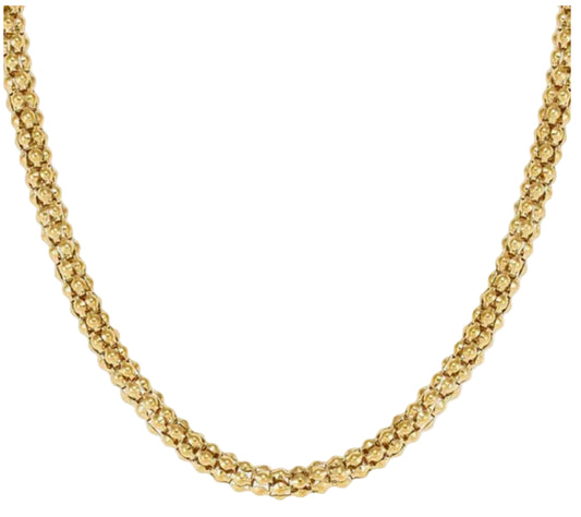 Nomination Ecclettica Gold Plated Steel Short Popcorn Chain Necklace 134308/012