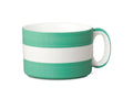 W.M Bartleet Wide Striped Mug Sea Green