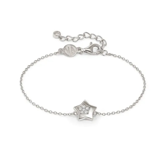 Nomination Petit Sparkle Silver And Zirconia Star Bracelet 242300/007