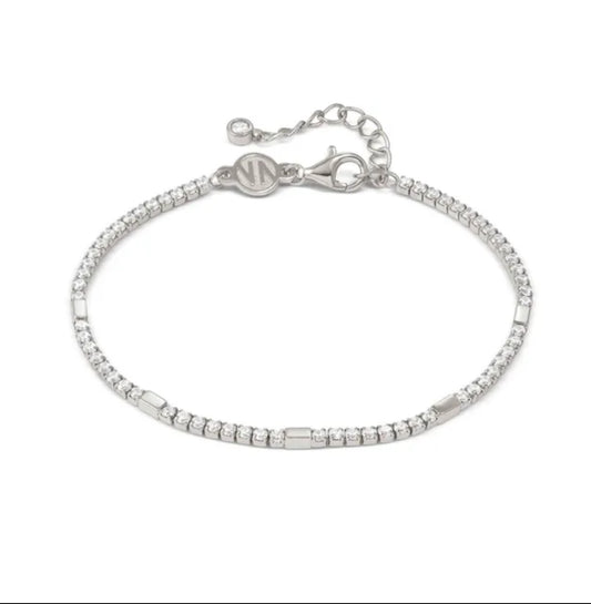 Nomination Petit Sparkle Silver And Zirconia Tennis Bracelet 242301/010