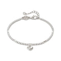 Nomination Petit Sparkle Sterling silver tennis bracelet with CZ and Heart 242302/004