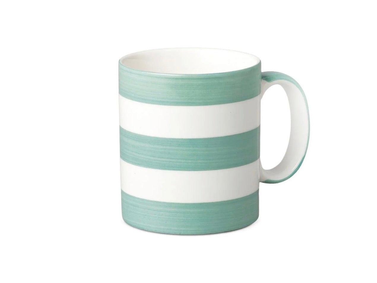 W. M. Bartleet Espresso Cup Stripe Sage Green Porcelain