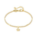 Nomination Petit Sparkle Sterling Silver With Gold Plating Tennis Bracelet With CZ And Star 242302/009