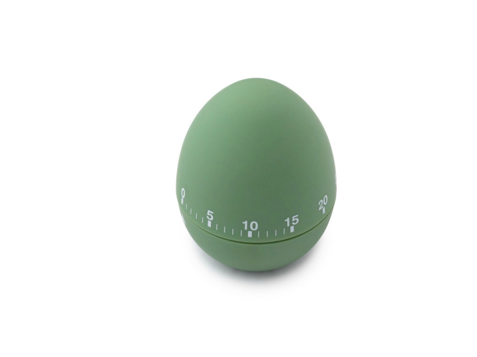 KitchenCraft Soft Touch Egg Shaped Timer Light And Dark Green