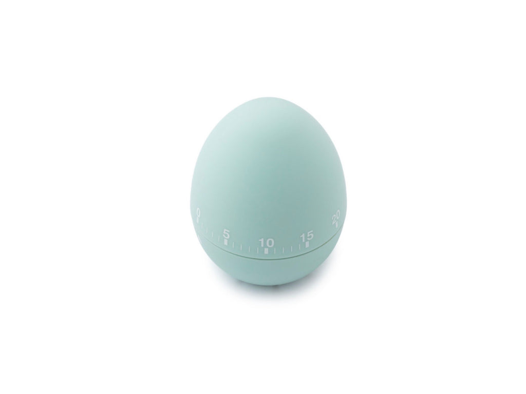 KitchenCraft Soft Touch Egg Shaped Timer Light And Dark Green