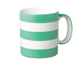 W. M. Bartleet Stripe Sage Green 1 Pint Mug Porcelain