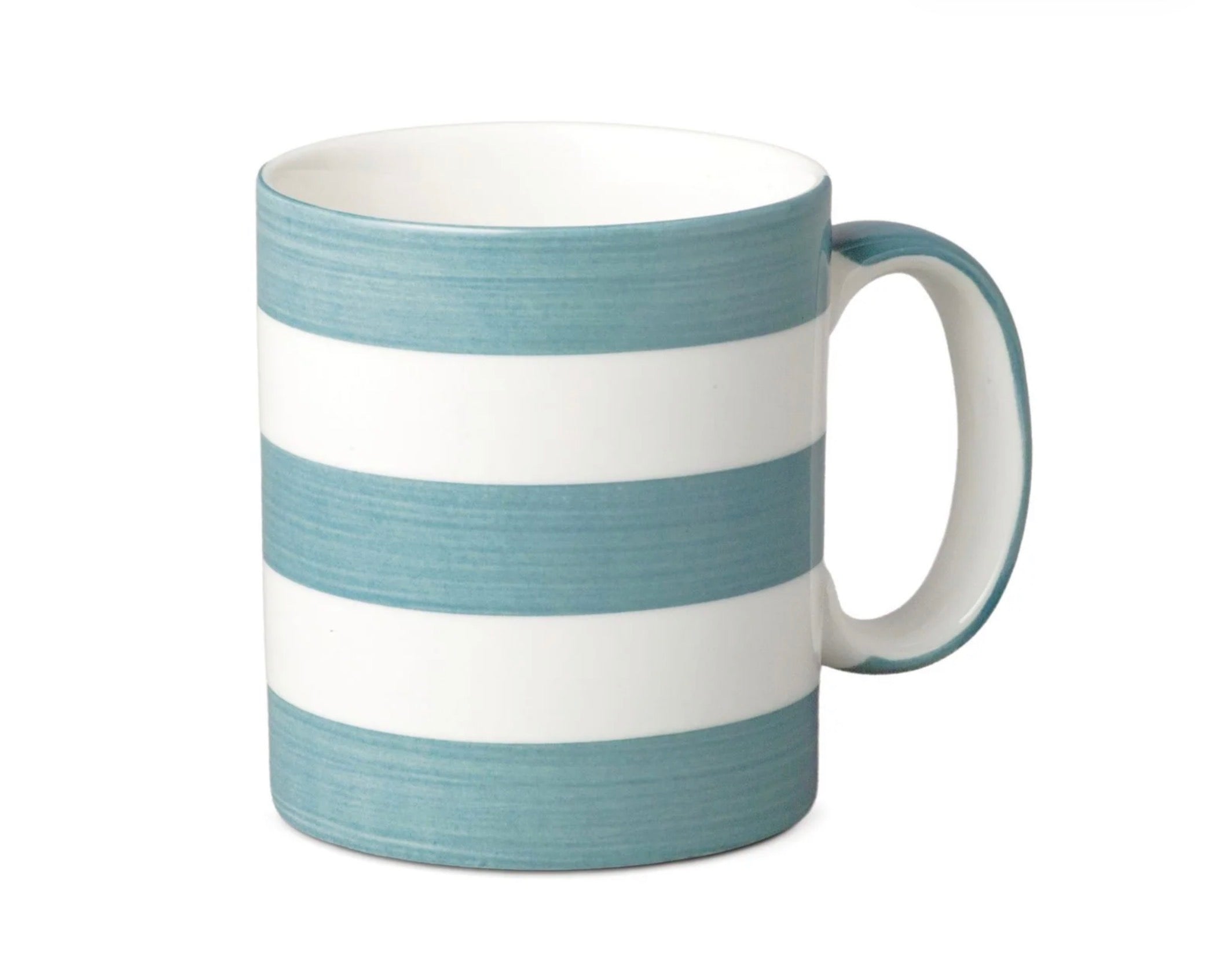 W.M. Barleet Stripe Ocean Grey 1 Pint Mug Porcelain