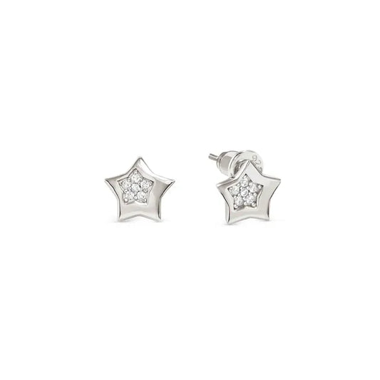 Nomination Petit Sparkle Sterling Silver With Cubic Zirconia Star Earrings 242304/007