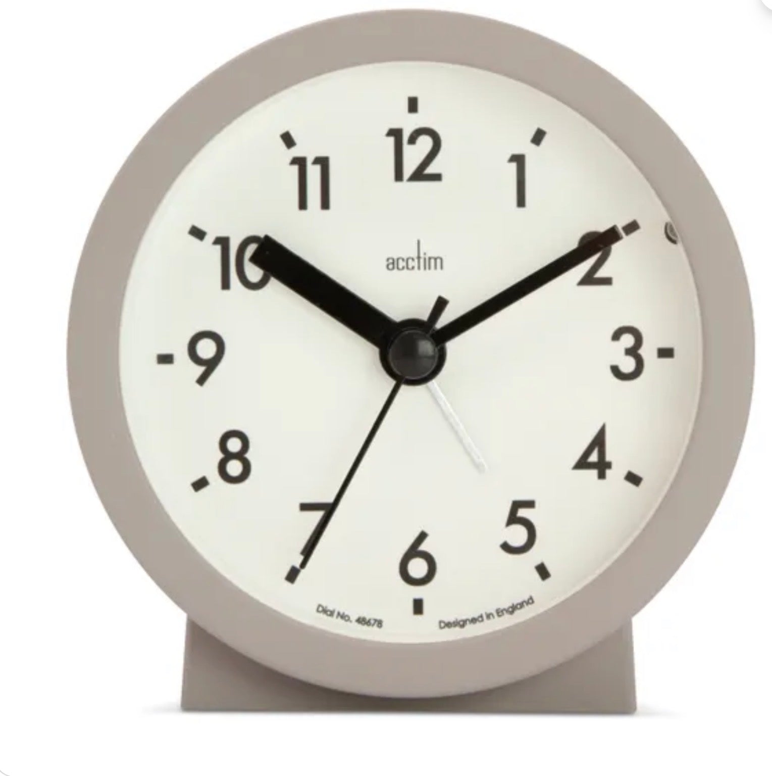Acctim Gaby Mocha Small Alarm Clock