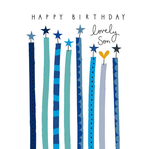 Belly Button Designs Happy Birthday Lovely Son Greetings Card