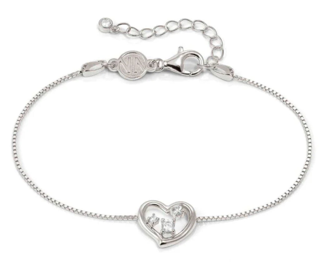 Nomination Silver Dreams Beats Cubic Zirconia Heart Bracelet