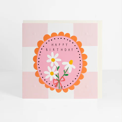 Belly Button Designs Happy Birthday Daisies Greetings Card