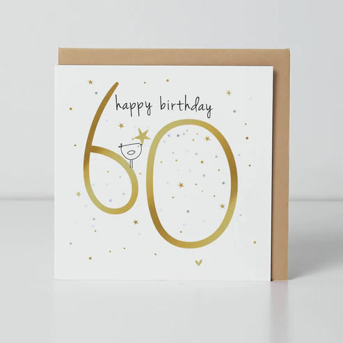 Belly Button Designs Happy 60th Birthday Greetings Card