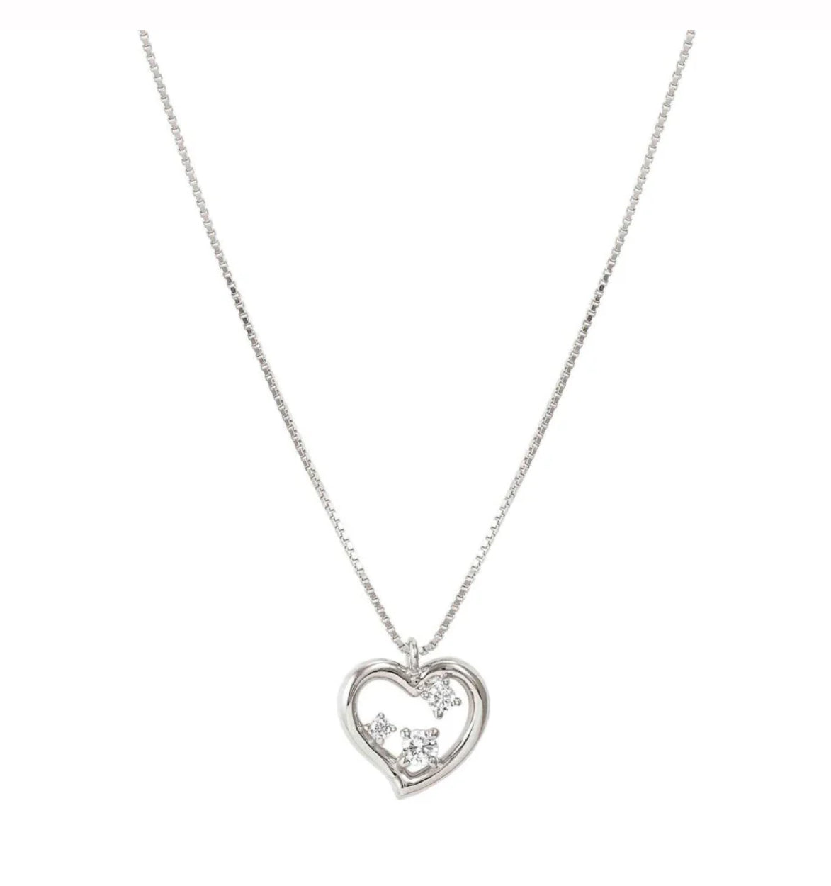 Nomination Silver With Dreams Beats Cubic Zirconia Heart Necklace 242602/004