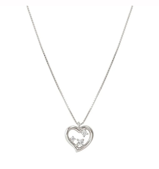 Nomination Silver With Dreams Beats Cubic Zirconia Heart Necklace 242602/004