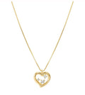 Nomination Silver With Gold Plating Dreams Beats Cubic Zirconia Heart Necklace 242602/006