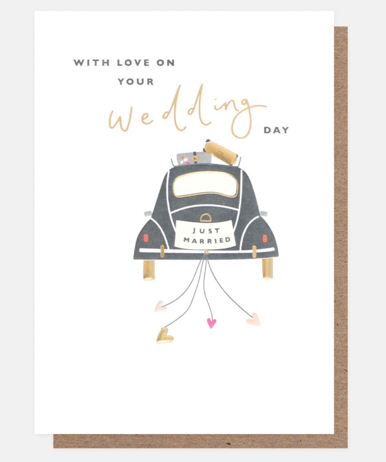 Caroline Gardner With love On Your wedding Day Car Card