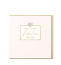 Hearts Designs Happy Birthday Fabulous Sister Greetings Card