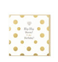Hearts Designs Mad Dots Hip Hip Hooray Its Your Birthday Greetings Card