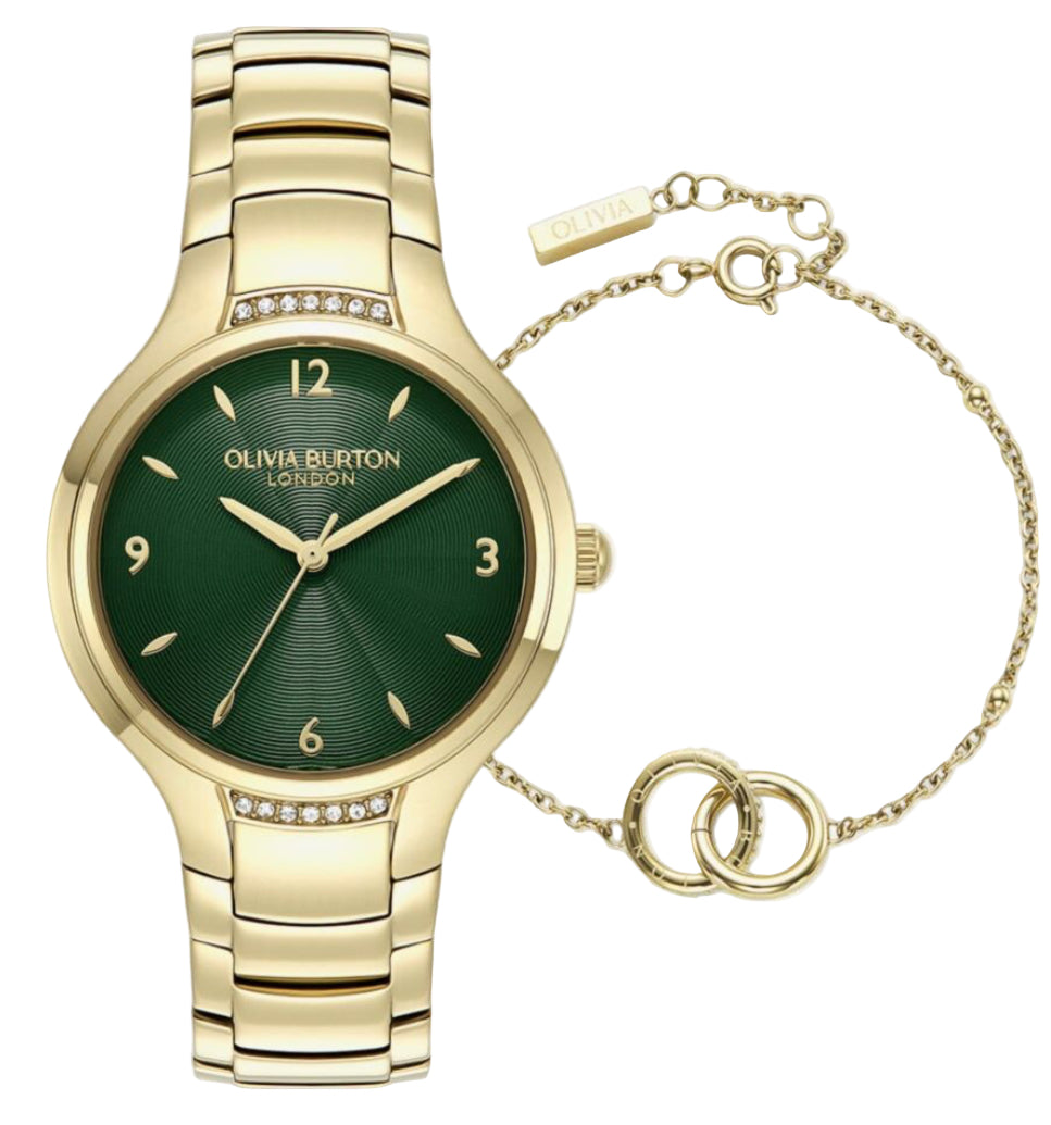 Olivia Burton Ladies Lea Watch & Circles Bracelet Set