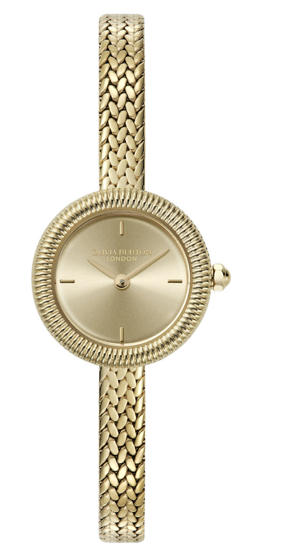 Olivia Burton Classic 20mm Finery Gold Mesh Watch
