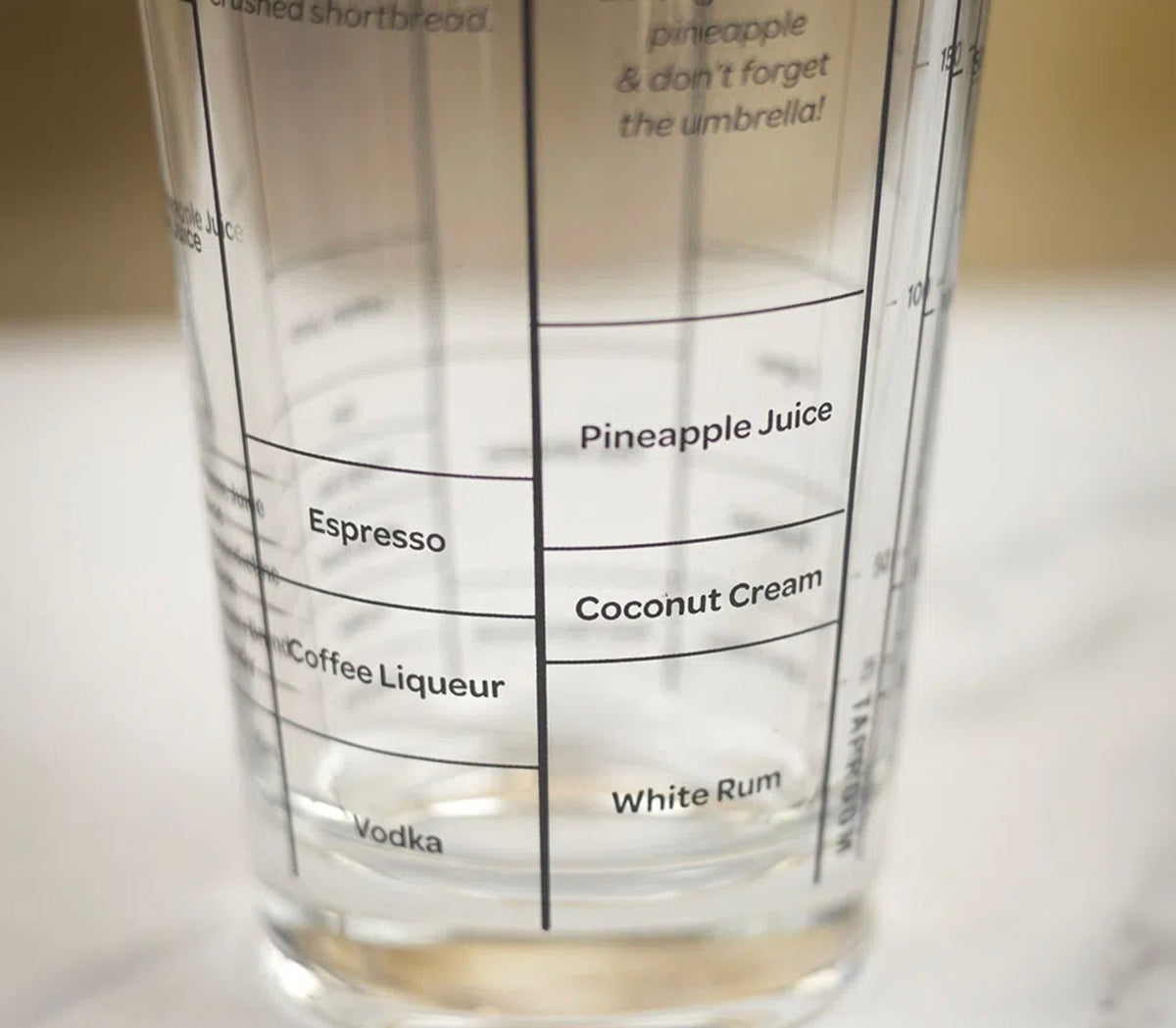 Taylors Eye Witness Taproom Recipe Glass Cocktail Shaker