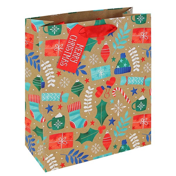 Christmas Winter Icons Bag Large