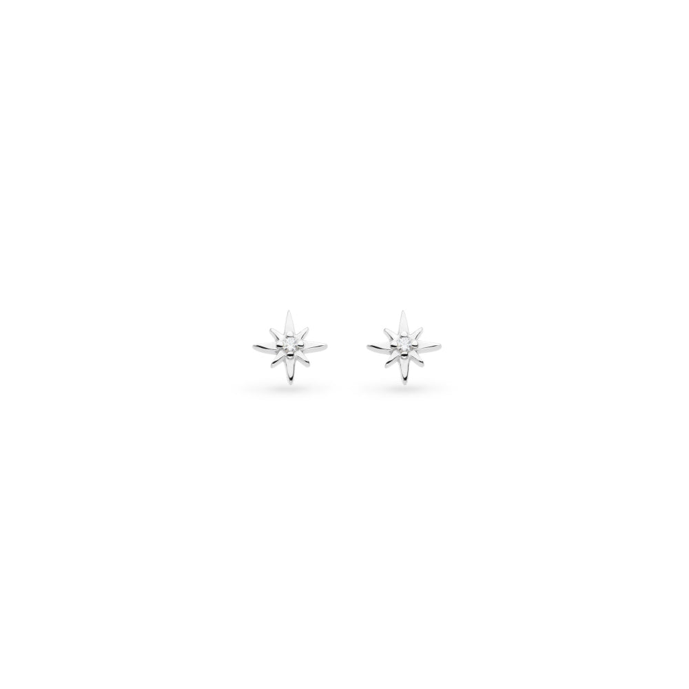 Kit Heath Céleste North Star Petite Stud Earrings Silver